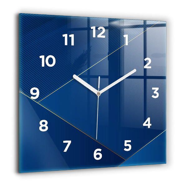 Orologio quadrato in vetro Astrazione decorativa
