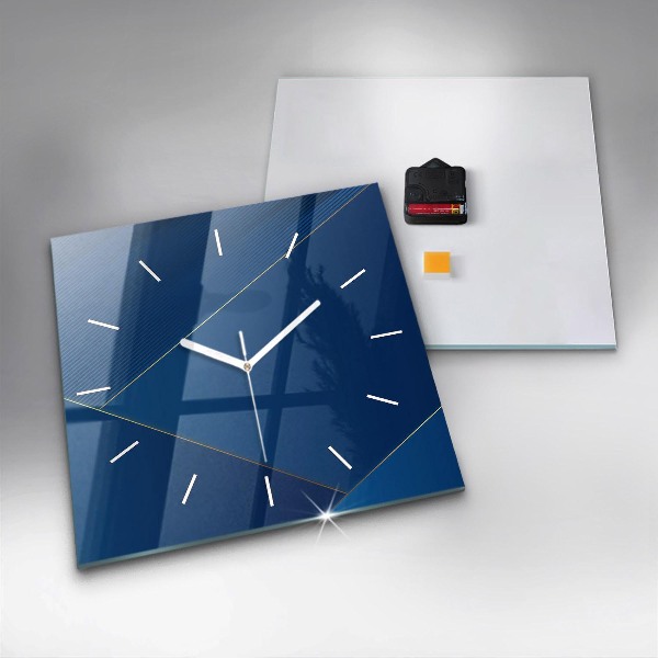 Orologio quadrato in vetro Astrazione decorativa