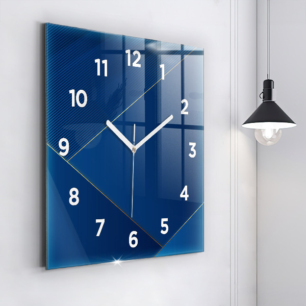 Orologio quadrato in vetro Astrazione decorativa