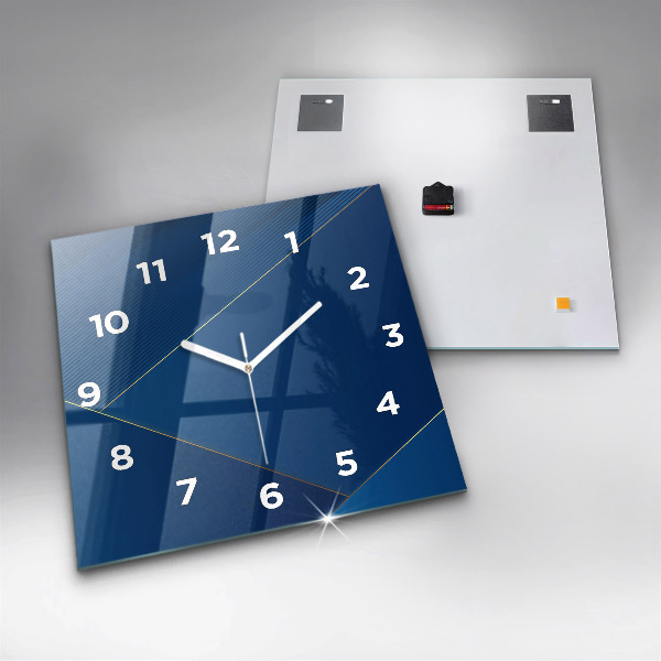 Orologio quadrato in vetro Astrazione decorativa