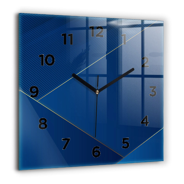 Orologio quadrato in vetro Astrazione decorativa
