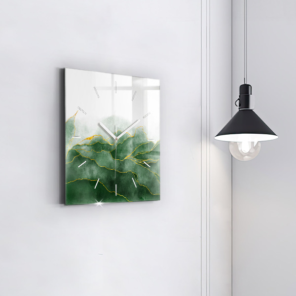 Orologio quadrato in vetro L'astrazione lascia