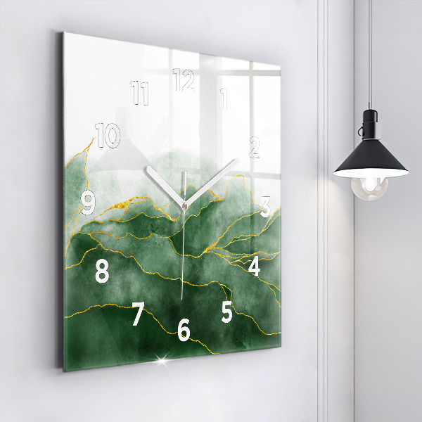 Orologio quadrato in vetro L'astrazione lascia