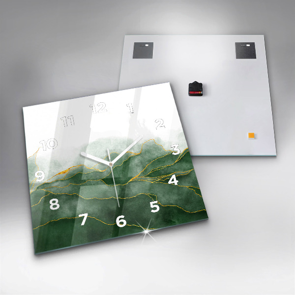 Orologio quadrato in vetro L'astrazione lascia