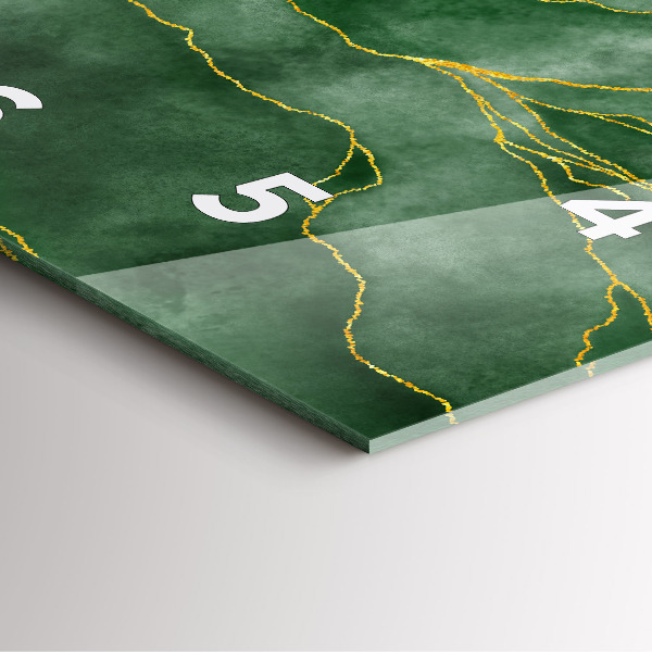 Orologio quadrato in vetro L'astrazione lascia