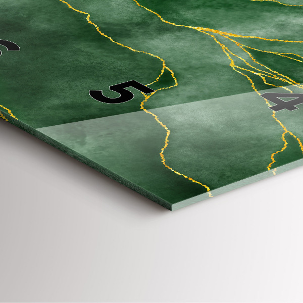 Orologio quadrato in vetro L'astrazione lascia