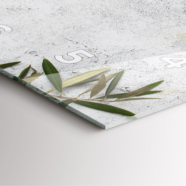 Orologio quadrato in vetro Olive minimaliste