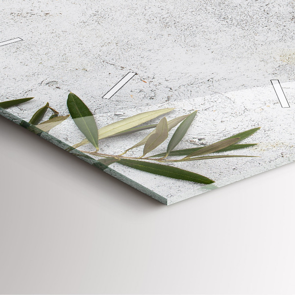 Orologio quadrato in vetro Olive minimaliste