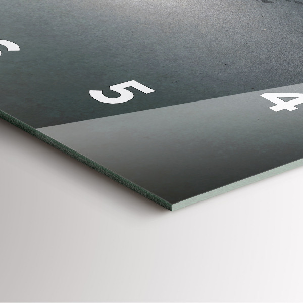 Orologio quadrato in vetro Vagabondo nell'oscurità