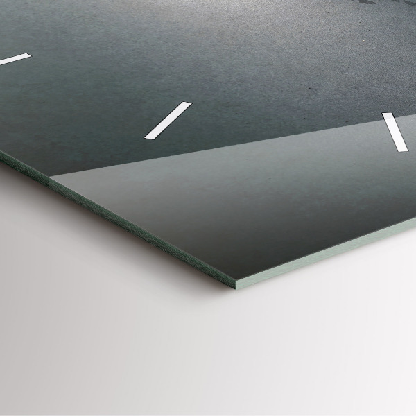 Orologio quadrato in vetro Vagabondo nell'oscurità