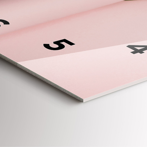 Orologio quadrato in vetro Mazzo di fiori di tulipano