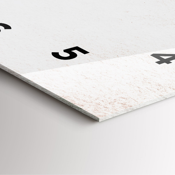 Orologio quadrato in vetro Motivo decorativo