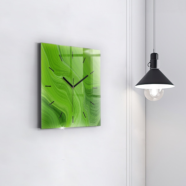 Orologio quadrato in vetro Onde moderne