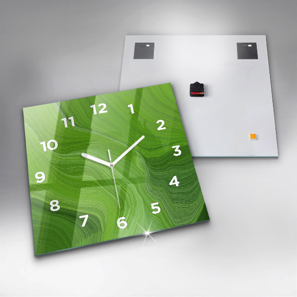 Orologio quadrato in vetro Onde moderne
