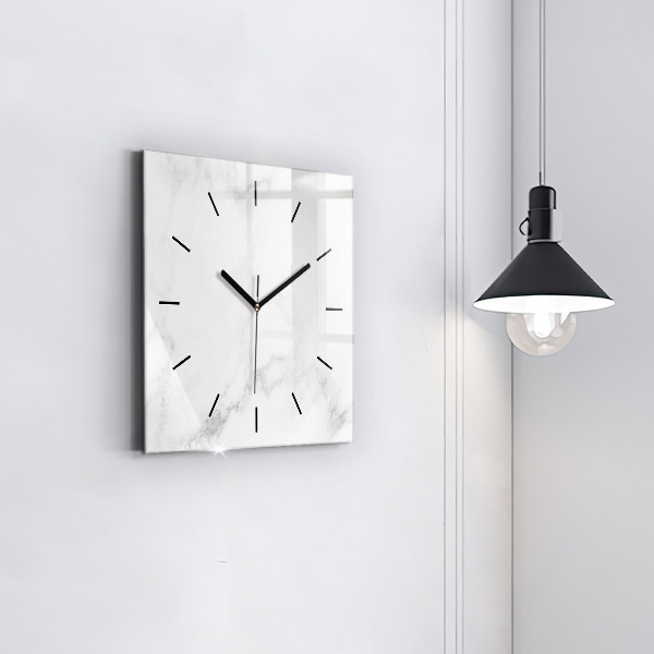 Orologio quadrato in vetro Marmo elegante