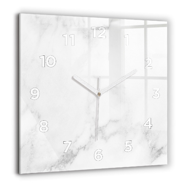 Orologio quadrato in vetro Marmo elegante