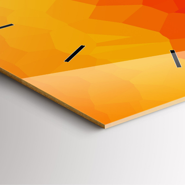 Orologio quadrato in vetro Astrazione colorata