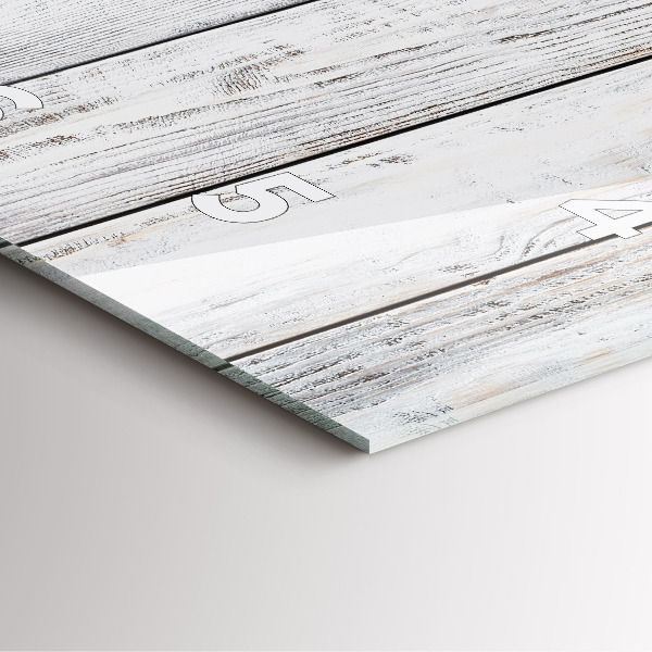 Orologio quadrato in vetro Tavole dipinte