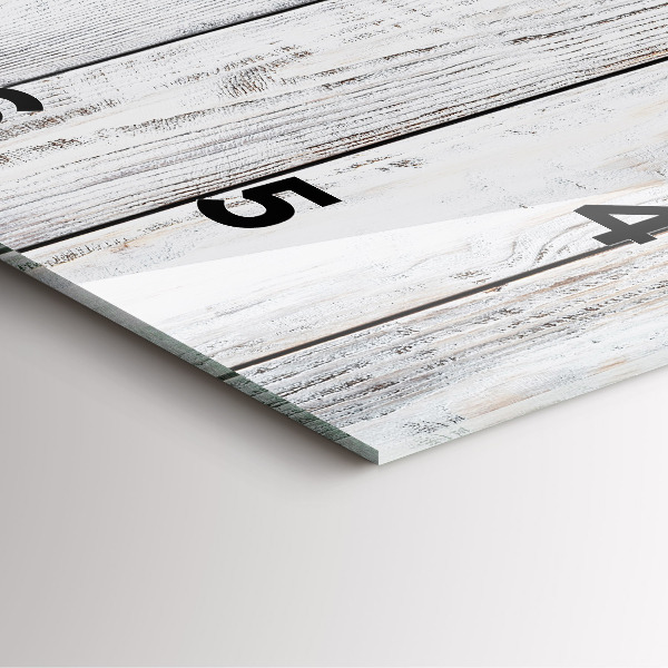 Orologio quadrato in vetro Tavole dipinte