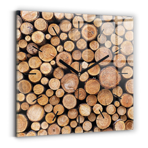 Orologio quadrato in vetro Anelli degli alberi