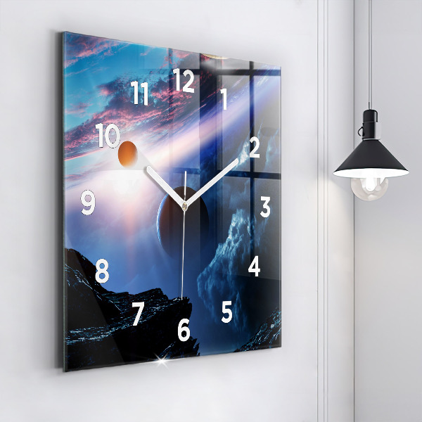 Orologio quadrato in vetro Grande Galassia