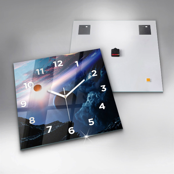 Orologio quadrato in vetro Grande Galassia
