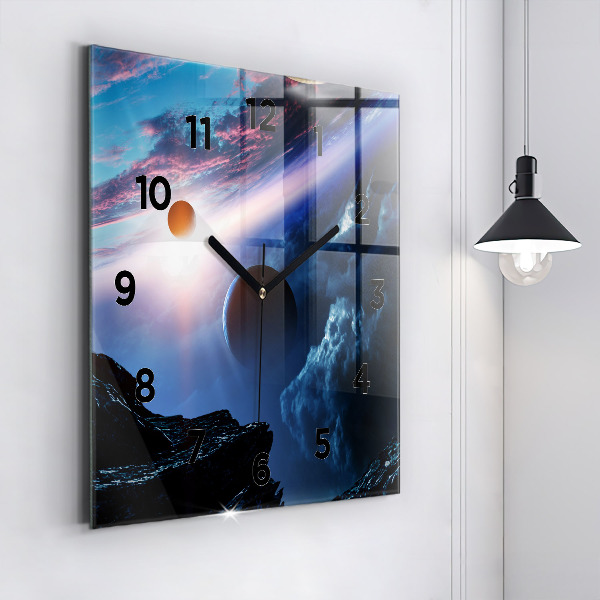 Orologio quadrato in vetro Grande Galassia