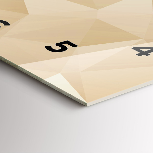 Orologio quadrato in vetro Triangoli astratti