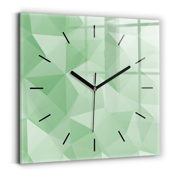 Orologio quadrato in vetro Triangoli astratti
