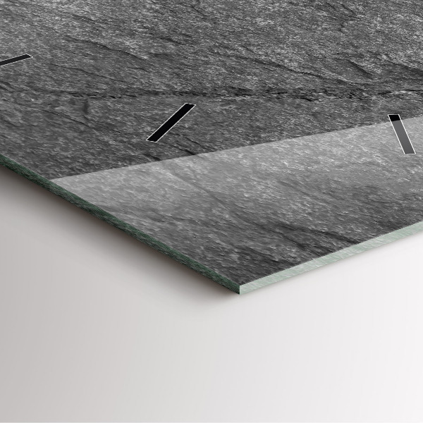 Orologio quadrato in vetro Roccia vulcanica