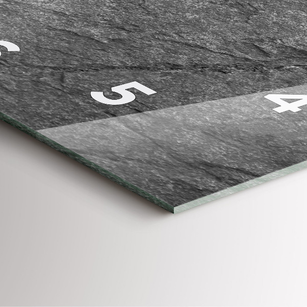 Orologio quadrato in vetro Roccia vulcanica