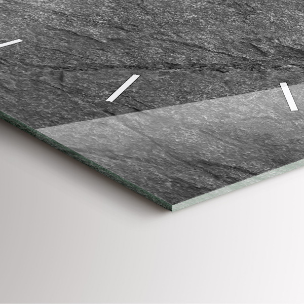 Orologio quadrato in vetro Roccia vulcanica