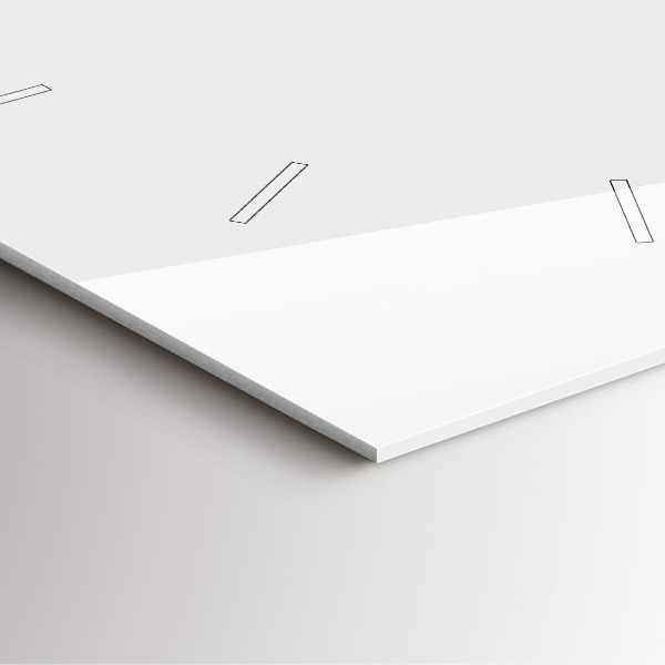 Orologio quadrato in vetro Foglie tropicali