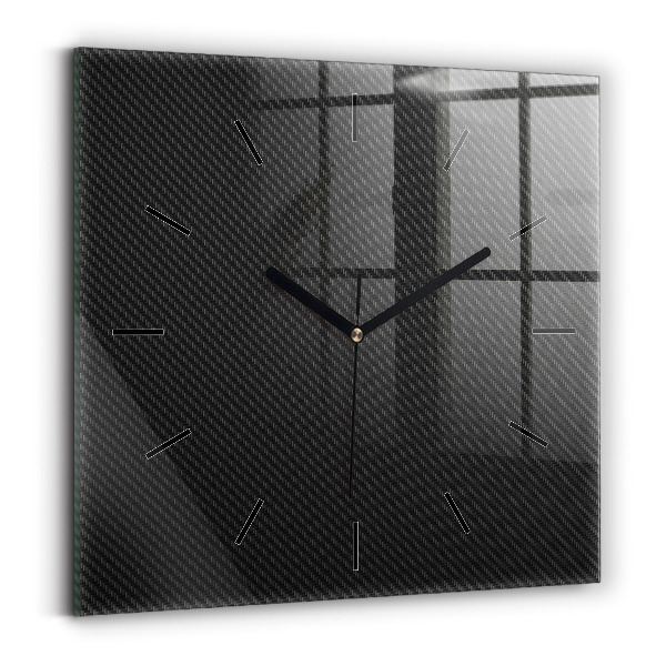 Orologio quadrato in vetro Astrazione oscura