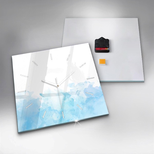 Orologio quadrato in vetro Macchie dipinte