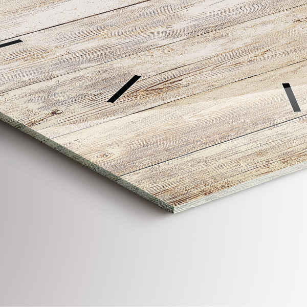 Orologio quadrato in vetro Pannelli in legno