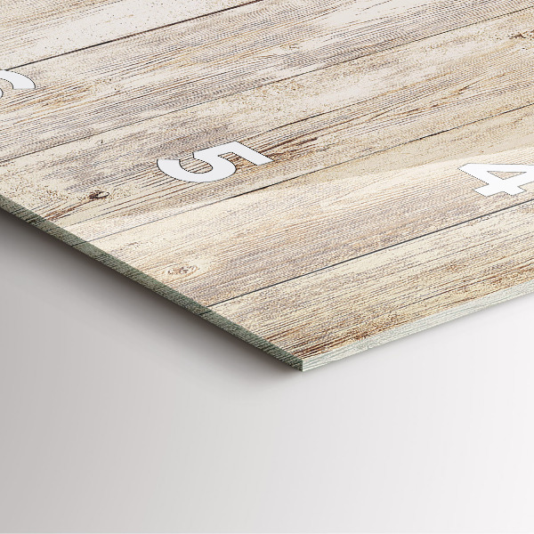 Orologio quadrato in vetro Pannelli in legno