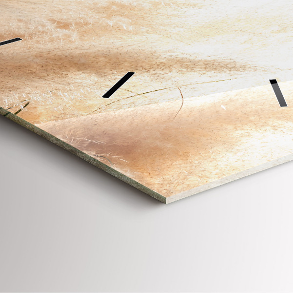 Orologio quadrato in vetro Spighe di grano