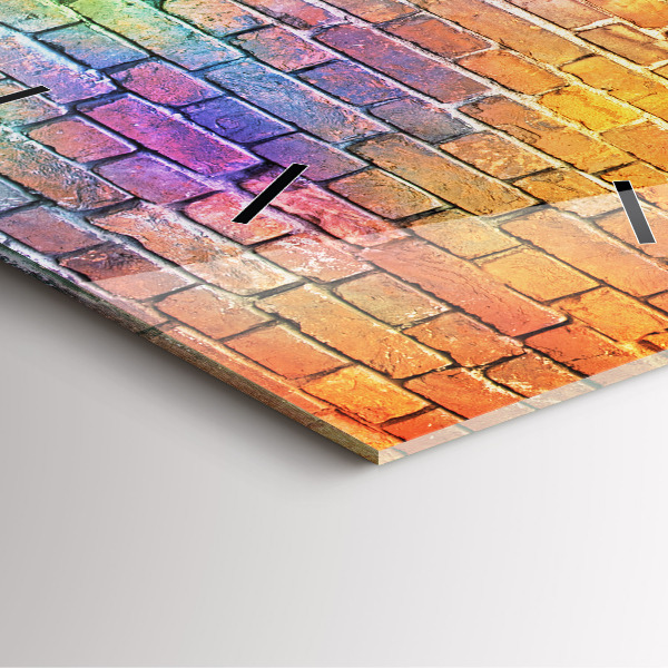 Orologio quadrato in vetro Muro dipinto