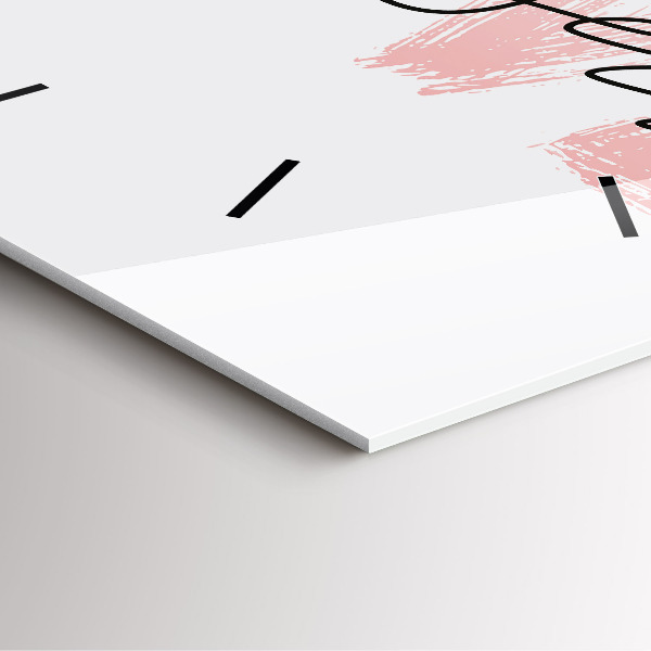 Orologio quadrato in vetro La scritta Ama te stesso