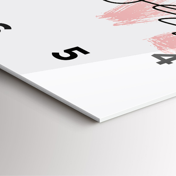 Orologio quadrato in vetro La scritta Ama te stesso