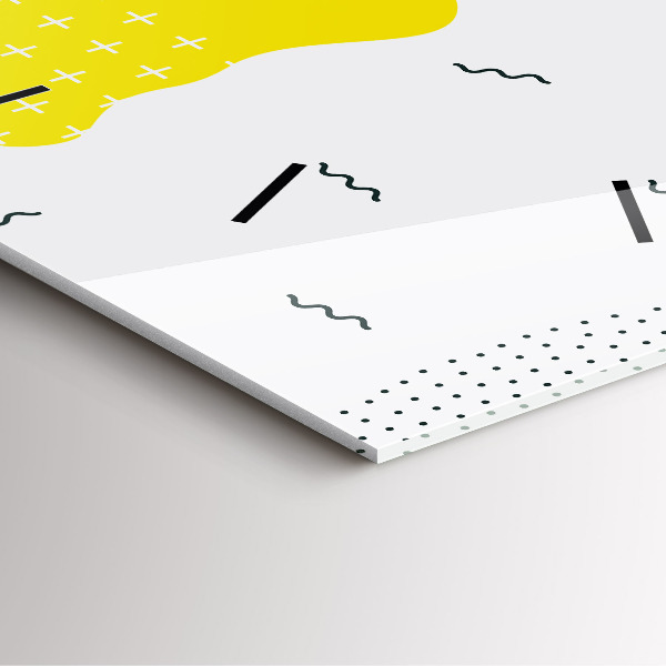 Orologio quadrato in vetro Astrazione POP