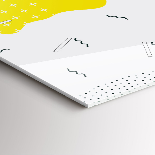 Orologio quadrato in vetro Astrazione POP