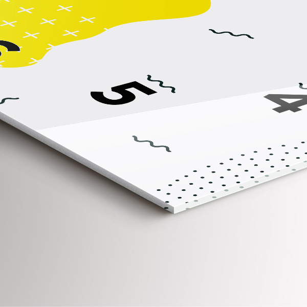 Orologio quadrato in vetro Astrazione POP