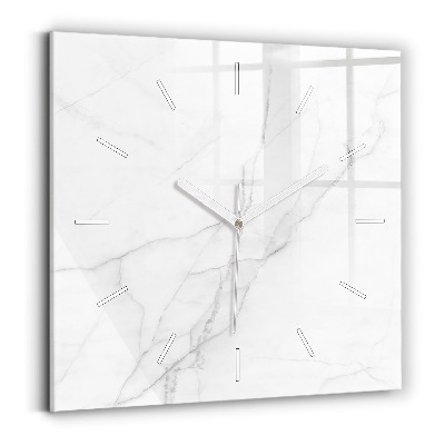 Orologio quadrato in vetro Marmo decorativo