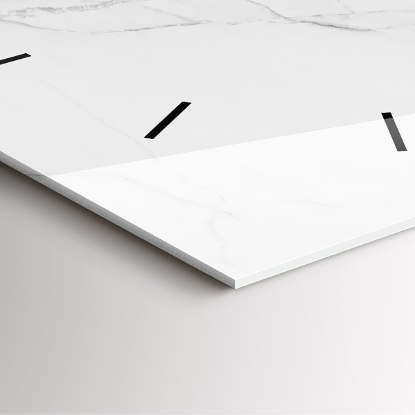 Orologio quadrato in vetro Marmo decorativo