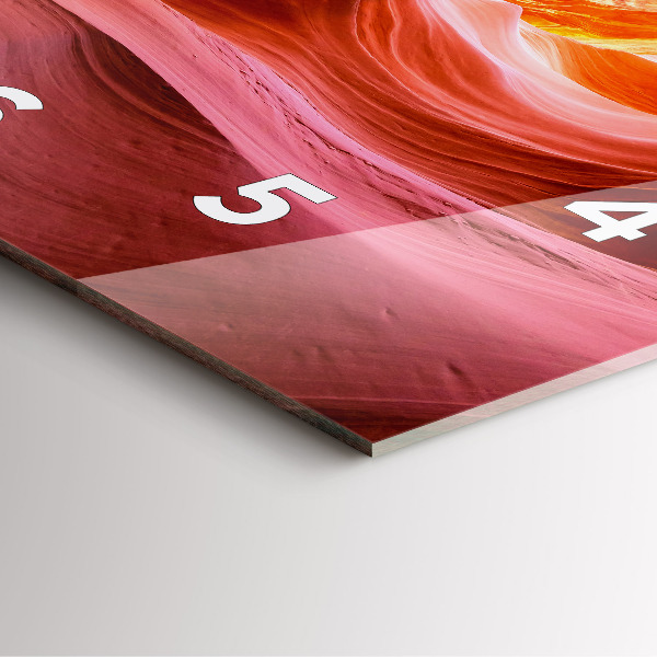 Orologio quadrato in vetro Canyon