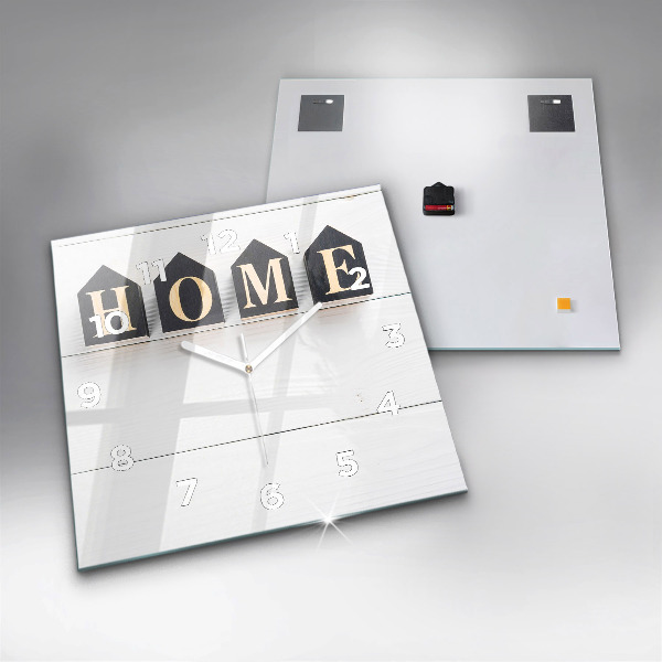 Orologio quadrato La casa dell'iscrizione