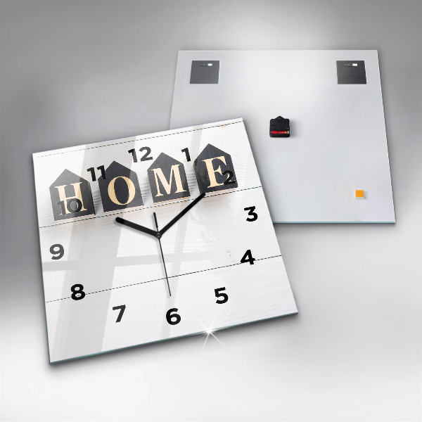 Orologio quadrato La casa dell'iscrizione