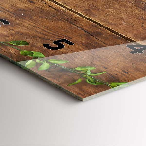 Orologio quadrato Legno rustico